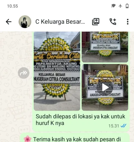 Pengiriman Papan Bunga Duka Rumah Duka Rs Tarakan