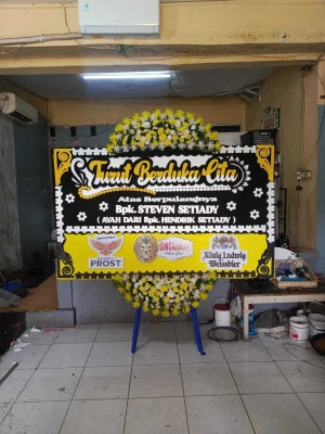 Papan Bunga di Rumah Duka Rs Tarakan
