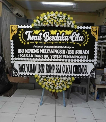 Papan Bunga di Rumah Duka Rs Tarakan